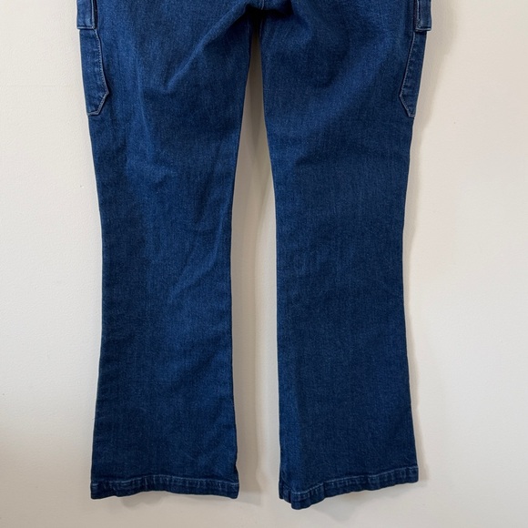PAIGE Dion High Rise Bootcut Cargo Jeans in Gracielou Size 29 - Picture 10 of 13